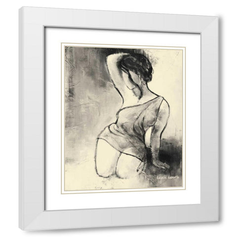 Figurative Woman II White Modern Wood Framed Art Print with Double Matting by Loreth, Lanie