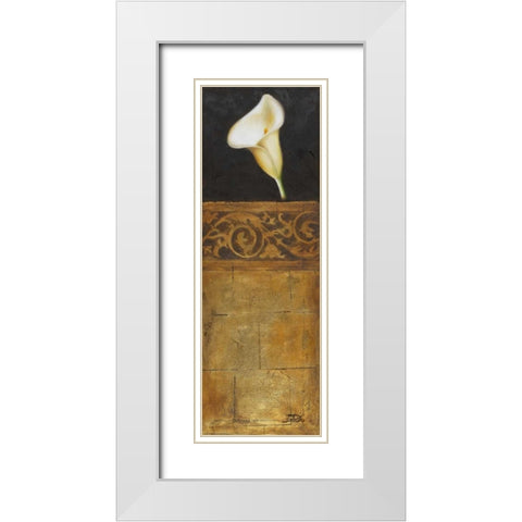 The Perfect Touch II White Modern Wood Framed Art Print with Double Matting by Pinto, Patricia