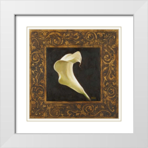 The Perfect Touch III White Modern Wood Framed Art Print with Double Matting by Pinto, Patricia