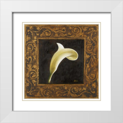The Perfect Touch IV White Modern Wood Framed Art Print with Double Matting by Pinto, Patricia