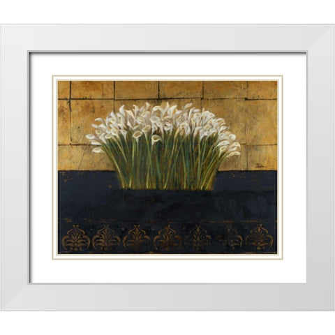 The Perfect Touch V White Modern Wood Framed Art Print with Double Matting by Pinto, Patricia