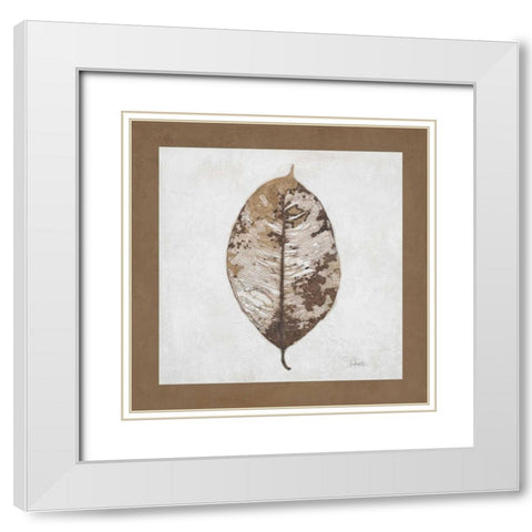 Beauty of Simplicity I White Modern Wood Framed Art Print with Double Matting by Pinto, Patricia