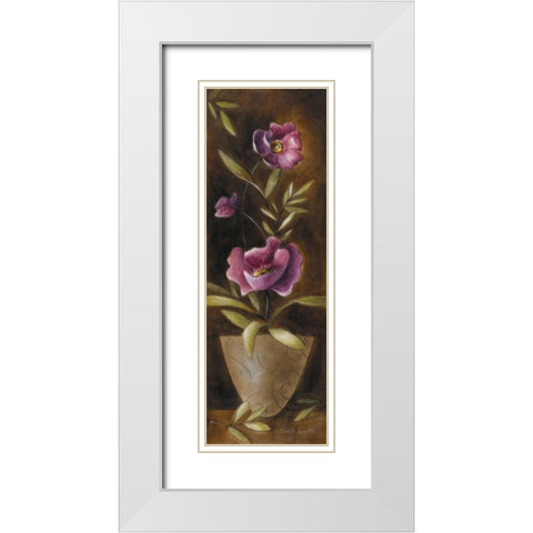 Poppies of Da-xue-shan I White Modern Wood Framed Art Print with Double Matting by Loreth, Lanie