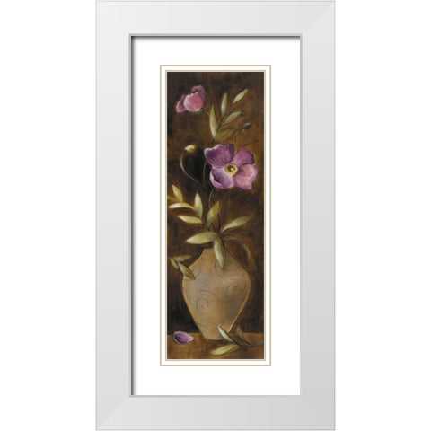 Poppies of Da-xue-shan II White Modern Wood Framed Art Print with Double Matting by Loreth, Lanie