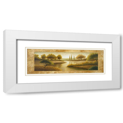 Rockford II White Modern Wood Framed Art Print with Double Matting by Marcon, Michael