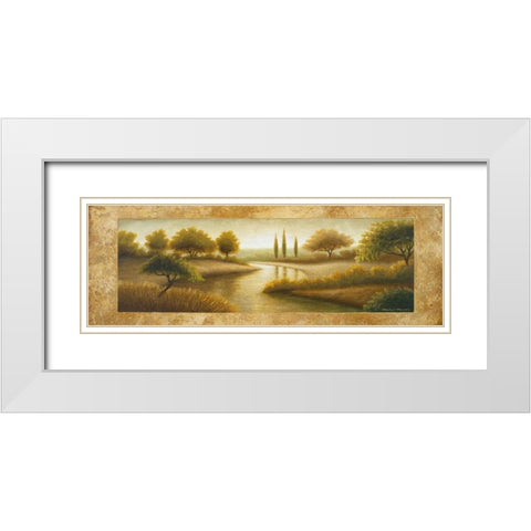 Rockford II White Modern Wood Framed Art Print with Double Matting by Marcon, Michael