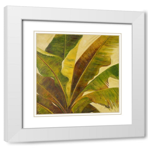 Uraba I White Modern Wood Framed Art Print with Double Matting by Pinto, Patricia
