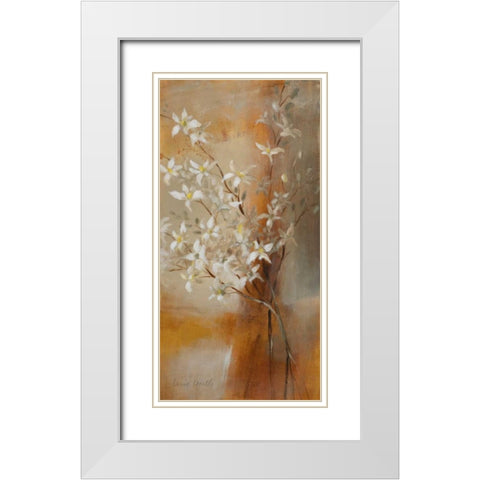 Misty Orchids II White Modern Wood Framed Art Print with Double Matting by Loreth, Lanie