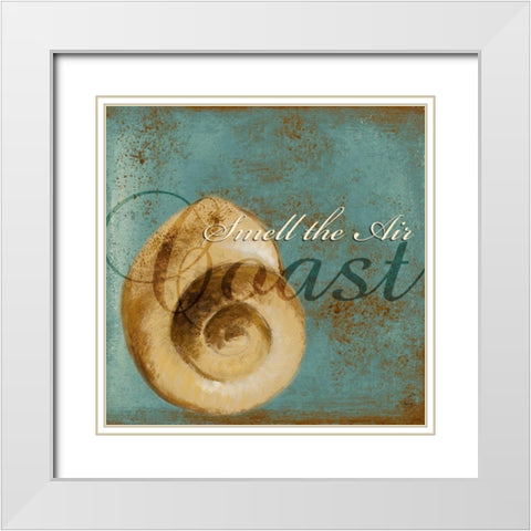 Coastal Sayings I White Modern Wood Framed Art Print with Double Matting by Loreth, Lanie