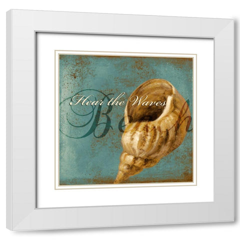 Coastal Sayings II White Modern Wood Framed Art Print with Double Matting by Loreth, Lanie