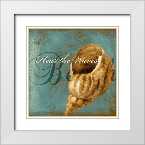 Coastal Sayings II White Modern Wood Framed Art Print with Double Matting by Loreth, Lanie