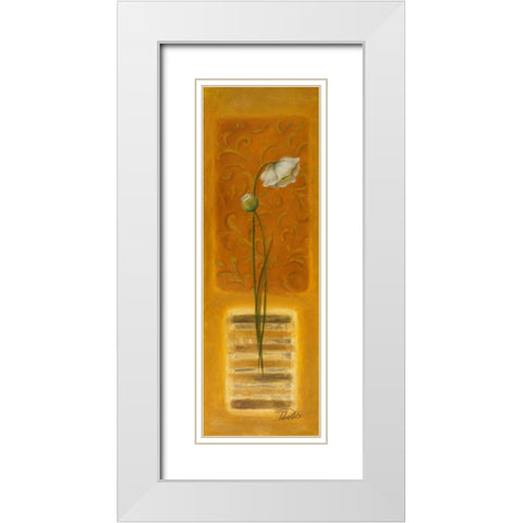 Metamorphosis I White Modern Wood Framed Art Print with Double Matting by Pinto, Patricia