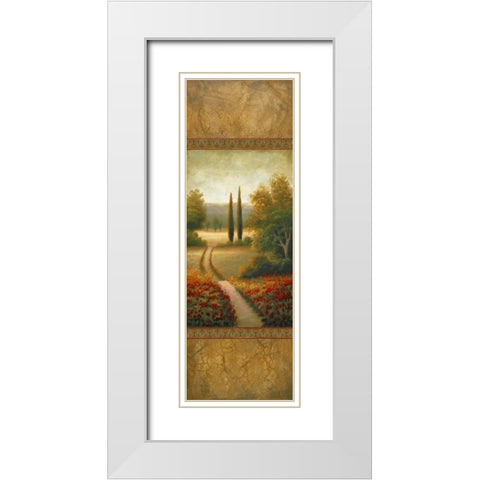 Wild Flowers In June White Modern Wood Framed Art Print with Double Matting by Marcon, Michael
