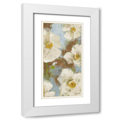 Fall Begins Softly II White Modern Wood Framed Art Print with Double Matting by Loreth, Lanie