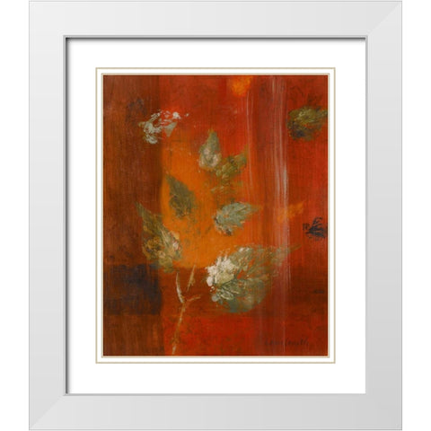 Into Autumn II White Modern Wood Framed Art Print with Double Matting by Loreth, Lanie