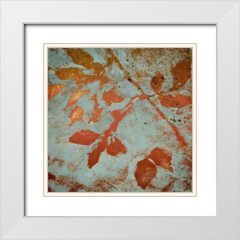 Water Garden in Blue II White Modern Wood Framed Art Print with Double Matting by Loreth, Lanie