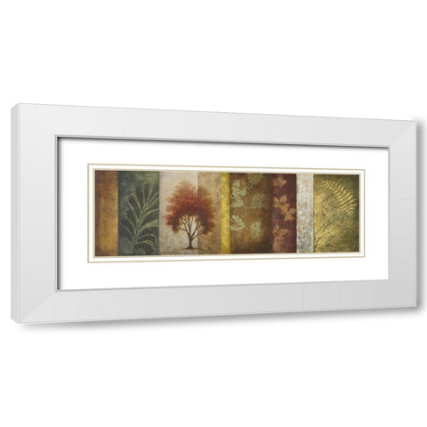 October Changes I White Modern Wood Framed Art Print with Double Matting by Marcon, Michael