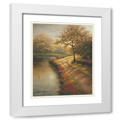 Morning Light I White Modern Wood Framed Art Print with Double Matting by Marcon, Michael