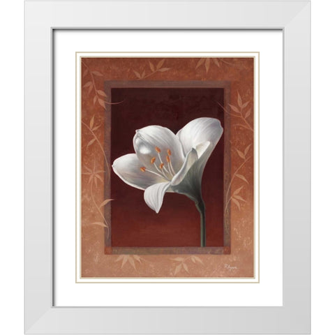 Ice Princess White Modern Wood Framed Art Print with Double Matting by Rhyan, Vivien