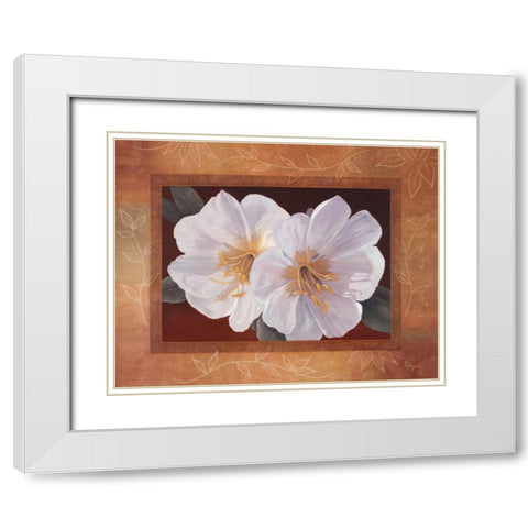 Morning Bloom White Modern Wood Framed Art Print with Double Matting by Rhyan, Vivien