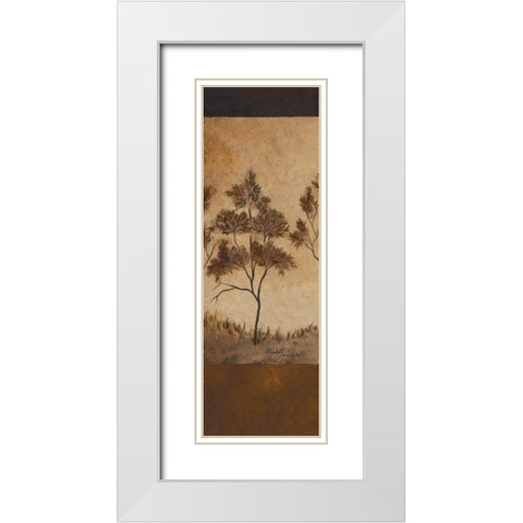 Autumn Impressions II White Modern Wood Framed Art Print with Double Matting by Londono, Elizabeth
