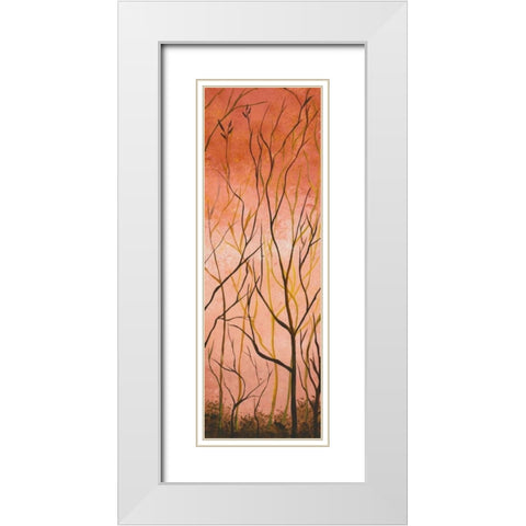 Wildwood III White Modern Wood Framed Art Print with Double Matting by Londono, Elizabeth