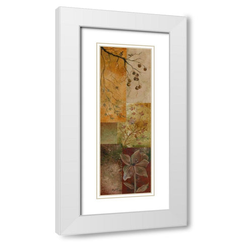 Overlapping Squares II White Modern Wood Framed Art Print with Double Matting by Londono, Elizabeth
