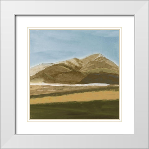 Beauty Landscape Square White Modern Wood Framed Art Print with Double Matting by Pinto, Patricia