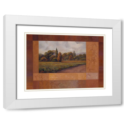 Changing Seasons II White Modern Wood Framed Art Print with Double Matting by Rhyan, Vivien