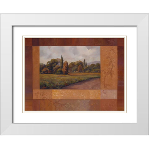 Changing Seasons II White Modern Wood Framed Art Print with Double Matting by Rhyan, Vivien