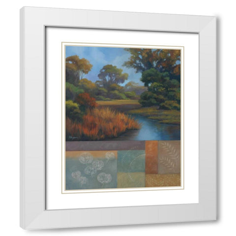 Shades of Afternoon I White Modern Wood Framed Art Print with Double Matting by Rhyan, Vivien