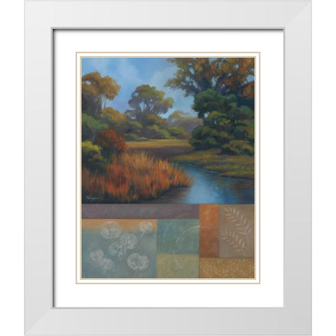 Shades of Afternoon I White Modern Wood Framed Art Print with Double Matting by Rhyan, Vivien