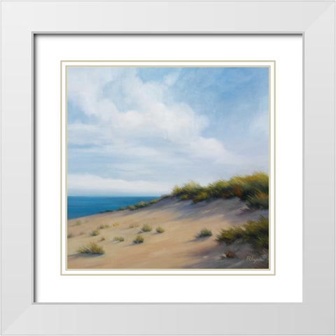 Shoreline Marshes I White Modern Wood Framed Art Print with Double Matting by Rhyan, Vivien