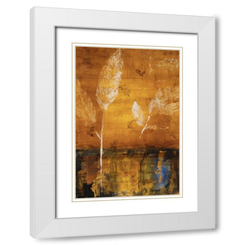 Bella Vida I White Modern Wood Framed Art Print with Double Matting by Loreth, Lanie