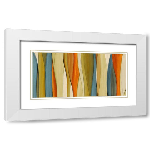 Coalescence Curves White Modern Wood Framed Art Print with Double Matting by Loreth, Lanie