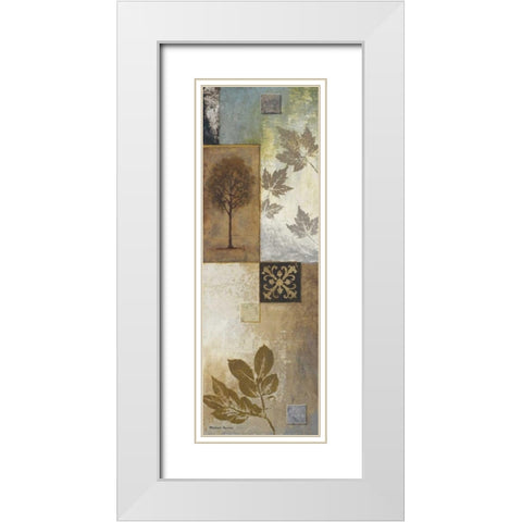 Nature in the Abstract I White Modern Wood Framed Art Print with Double Matting by Marcon, Michael