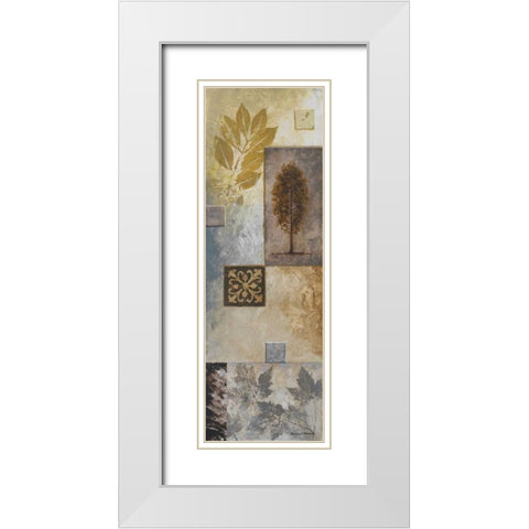 Nature in the Abstract II White Modern Wood Framed Art Print with Double Matting by Marcon, Michael