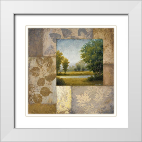 The End of August White Modern Wood Framed Art Print with Double Matting by Marcon, Michael