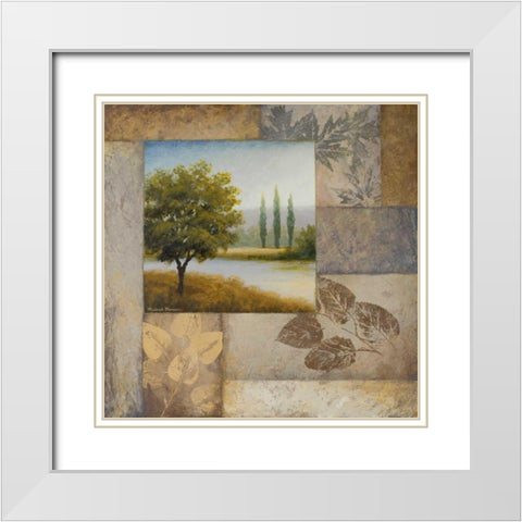 The Edge of August White Modern Wood Framed Art Print with Double Matting by Marcon, Michael
