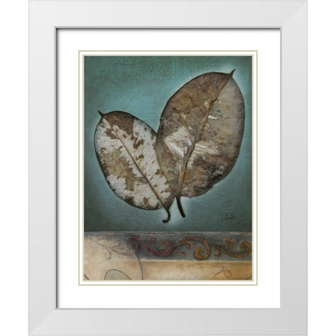 Beauty in Fusion I White Modern Wood Framed Art Print with Double Matting by Pinto, Patricia