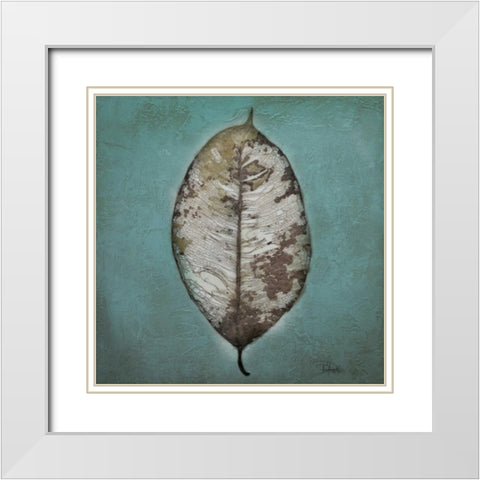 Beauty in Blue II White Modern Wood Framed Art Print with Double Matting by Pinto, Patricia
