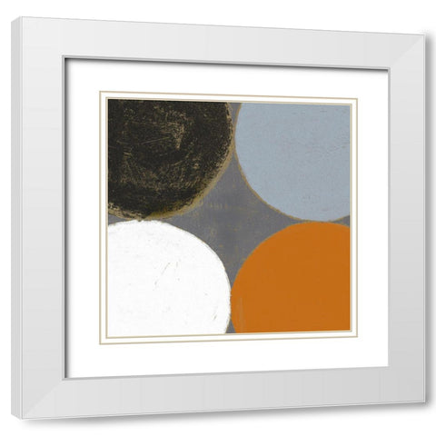 Colorful Cirque II White Modern Wood Framed Art Print with Double Matting by Loreth, Lanie