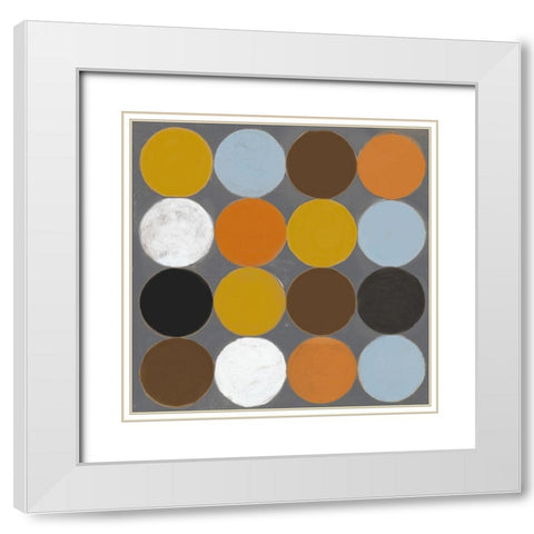 Small Colorful Cirque II White Modern Wood Framed Art Print with Double Matting by Loreth, Lanie