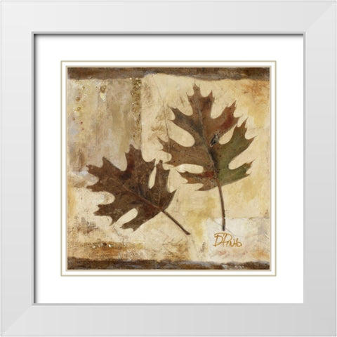 Fall II White Modern Wood Framed Art Print with Double Matting by Pinto, Patricia