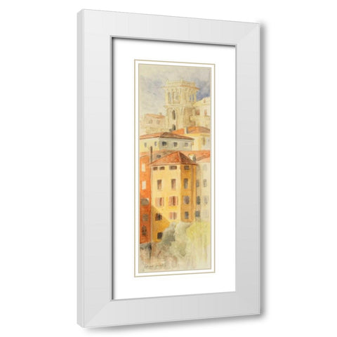View of Bassana del Grappa White Modern Wood Framed Art Print with Double Matting by Loreth, Lanie