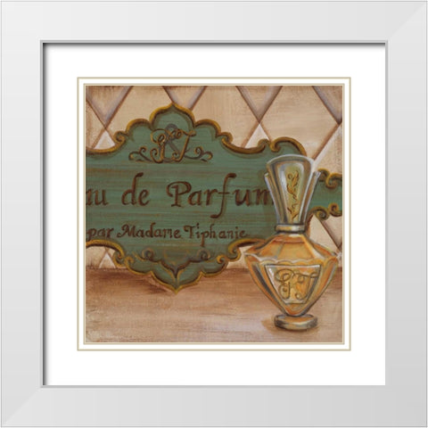 Bath Shoppe I White Modern Wood Framed Art Print with Double Matting by Hakimipour-Ritter