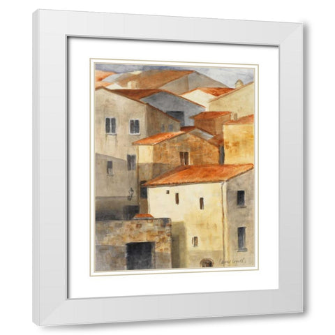 Village of Pitiglione II White Modern Wood Framed Art Print with Double Matting by Loreth, Lanie