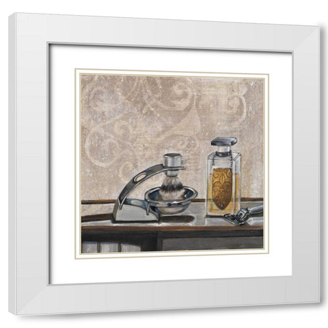 Vanity II White Modern Wood Framed Art Print with Double Matting by Hakimipour-Ritter