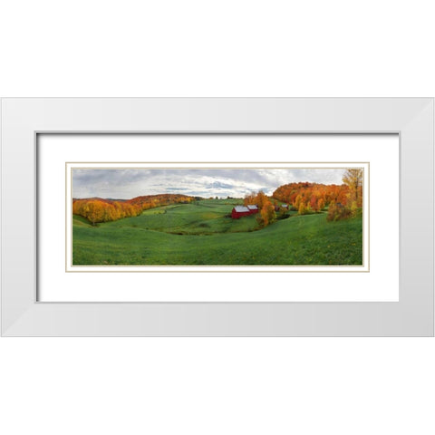 Jenne Farm White Modern Wood Framed Art Print with Double Matting by Lake, Shelley
