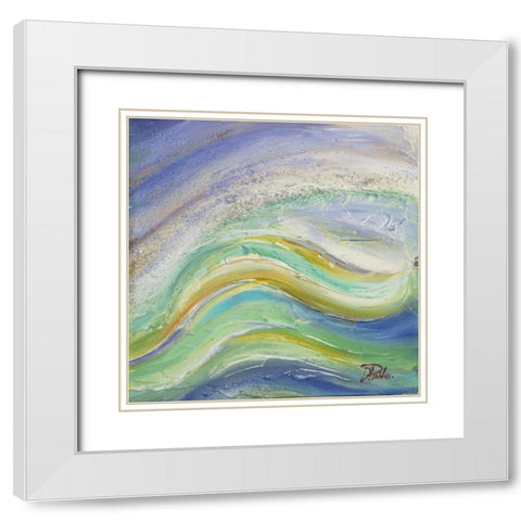 The Sea II White Modern Wood Framed Art Print with Double Matting by Pinto, Patricia